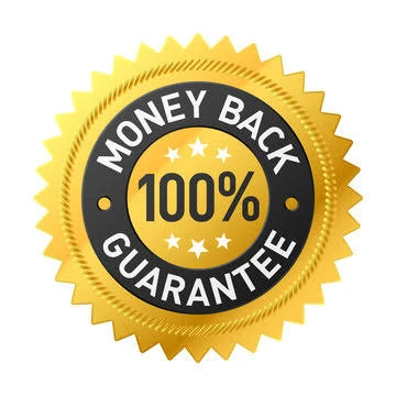 Gold and black money back guarantee seal for the Romantasy Empire 14-day refund policy